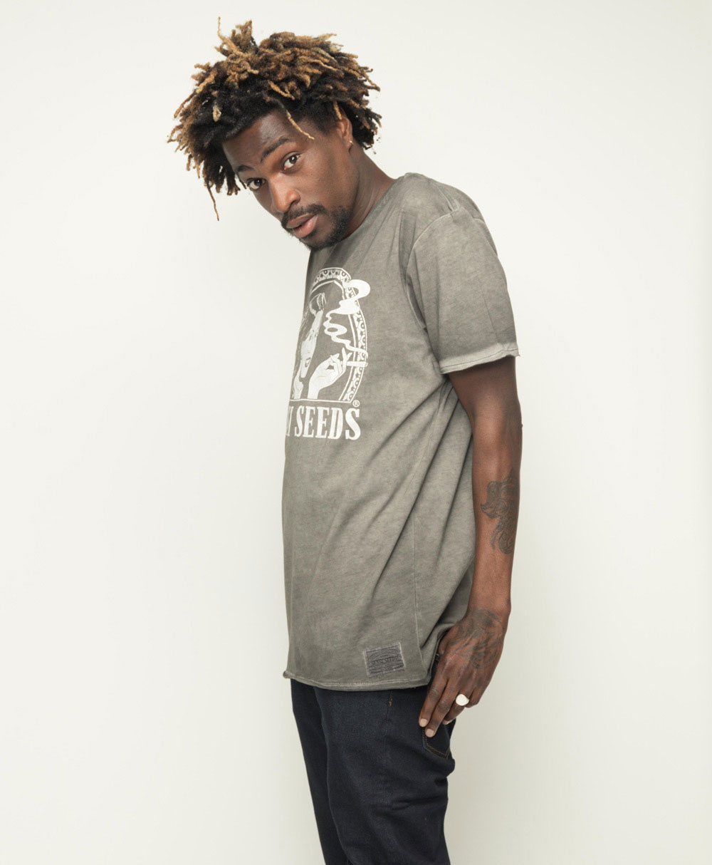 Kick back with the Sensi Seeds Oil Dyed Logo T-Shirt - Sensi