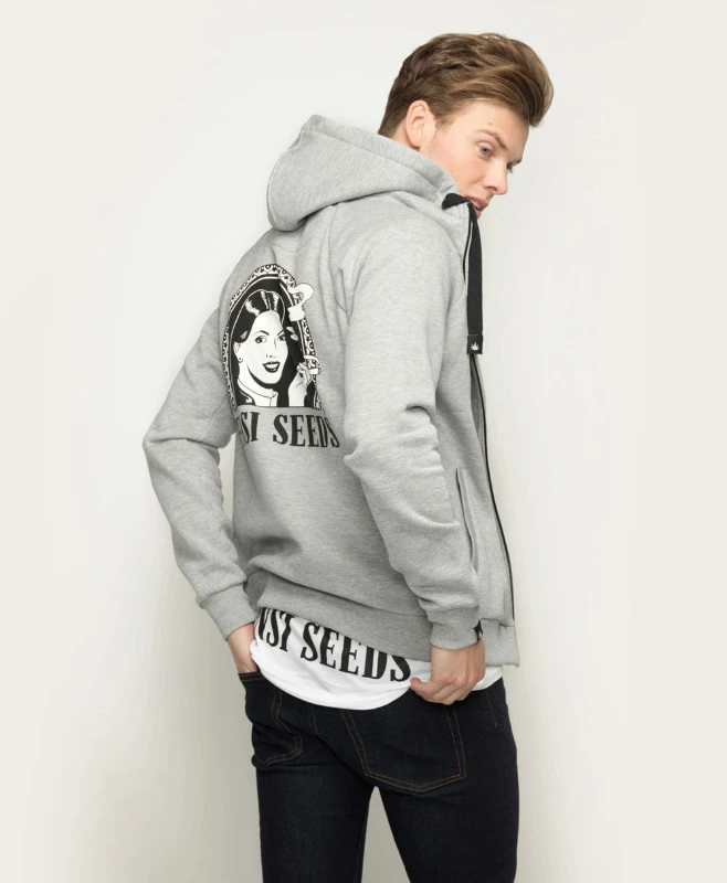 Original Full Zipped Hoodie Heather Grey